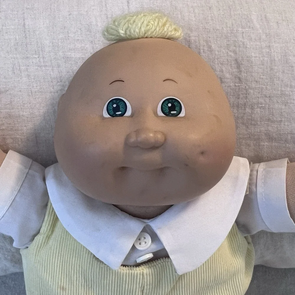 Vintage 1983 Cabbage Patch Kids Xavier Roberts Signed Baby Dolls Lot of 3 Coleco